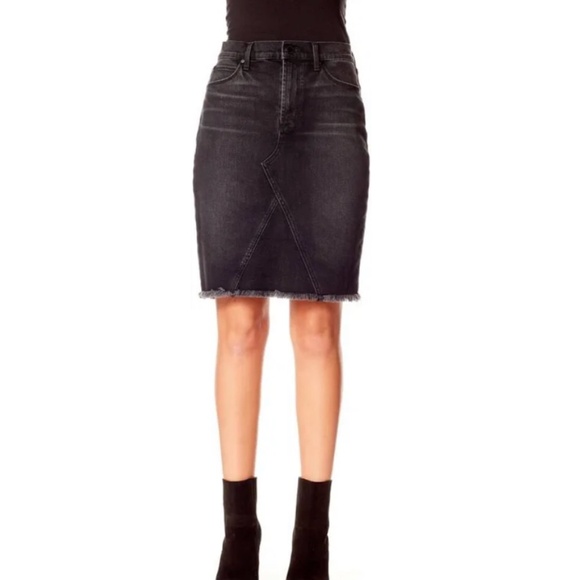 Articles of Society Frayed Denim Skirt - Picture 1 of 4